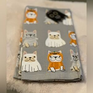 Halloween French Bulldog Kitchen Towels Set Of‎ Two